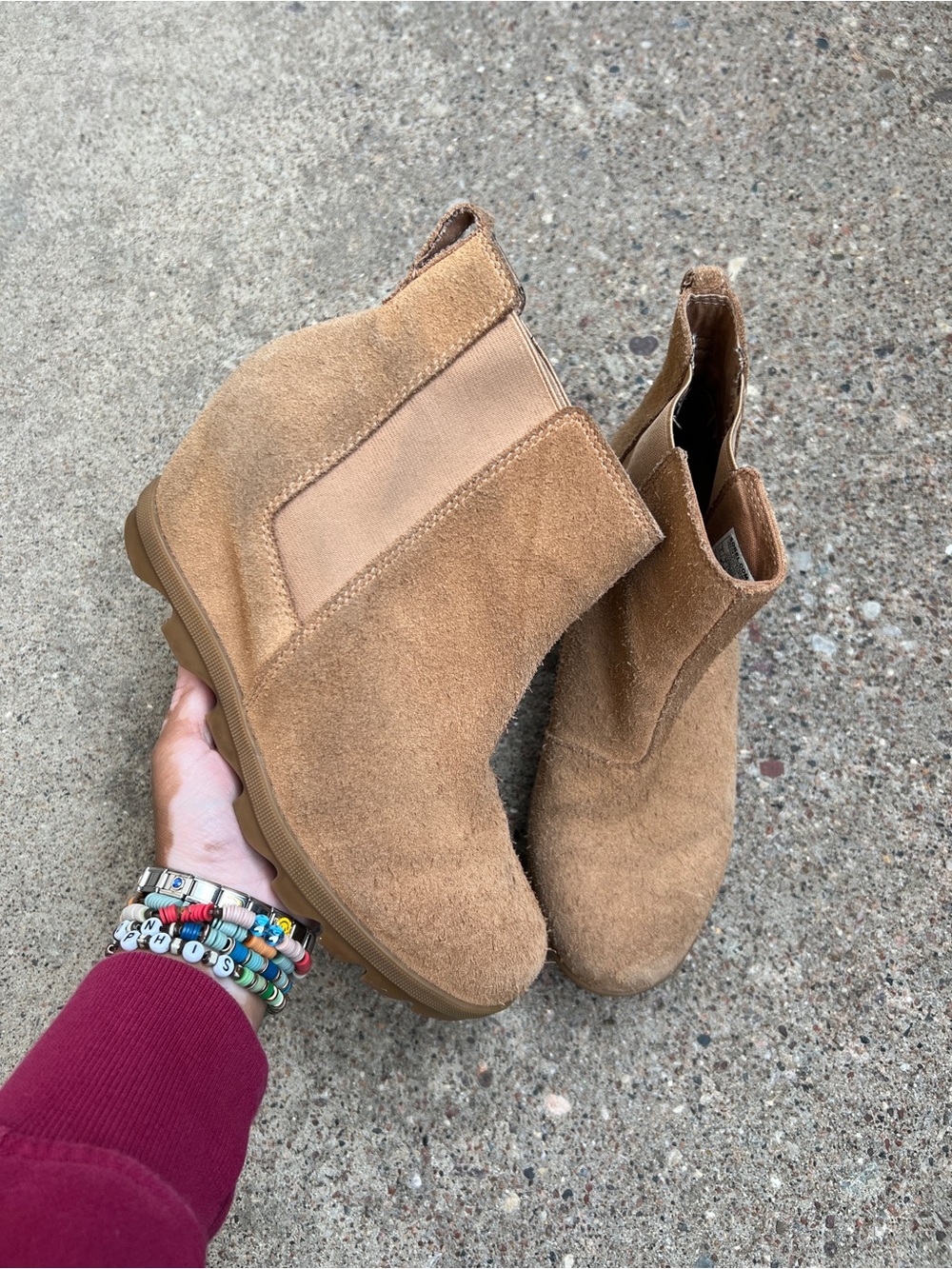 Sorry hidden wedge heel boot booties women’s size 5